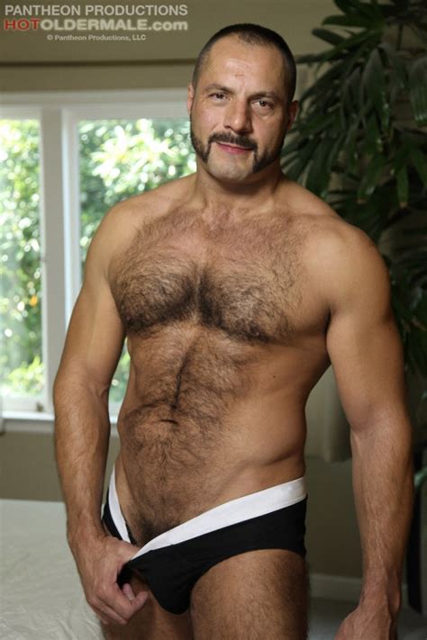 Muscled Mature Man Arpad Miklos Posing Naked By Hot Older Male