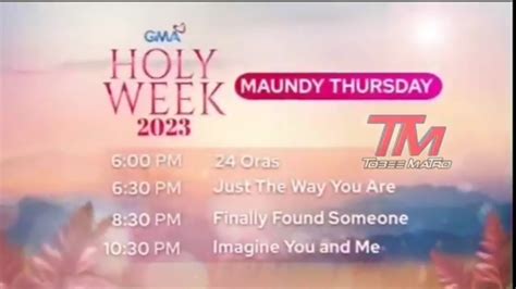 GMA Holy Week 2023 Maundy Thursday Evenings April 6 2023 Promo