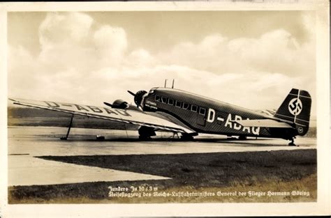 Ansichtskarte Postkarte Junkers Ju 52 3 D ADAQ Akpool De