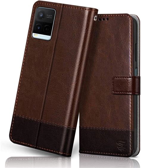 Pikkme Vivo Y Flip Cover Leather Finish Wallet Back Case For