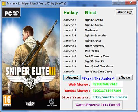 Sniper Elite 3 Trainer 11 1 05 MaxTre GamesRead