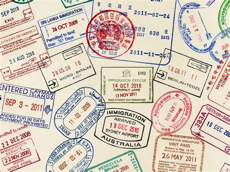 Printable Passport Stamps From Around The World