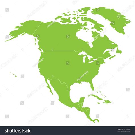 map of north american continent 1