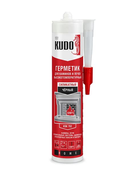 Heat resistant sealant for cookers and fireplaces KUDO