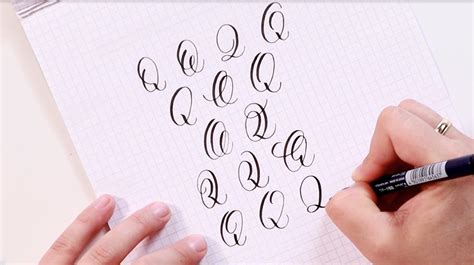 ways  write letter   brush calligraphy  happy  crafter