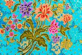 picture textile leaf flower art pattern cotton curtain