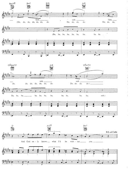 God Only Knows by Unknown Sheet Music - Meta-chords