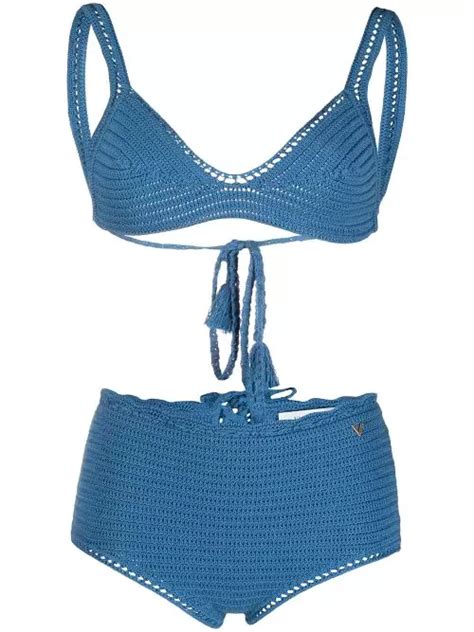 Star Sapphire Hand Crochet Bikini Top L Artofit