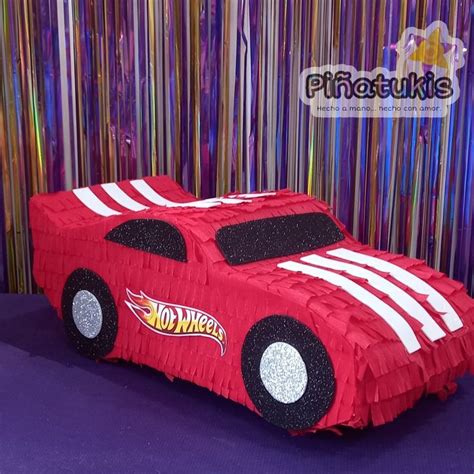 Pi Ata De Carrito Hot Wheels Recuerdos Para Fiestas Infantiles Pi Ata De La Sirenita