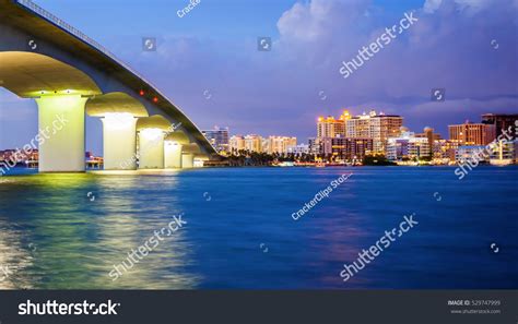 City Sarasota Florida Across Elevated Bridge Stock Photo Edit Now