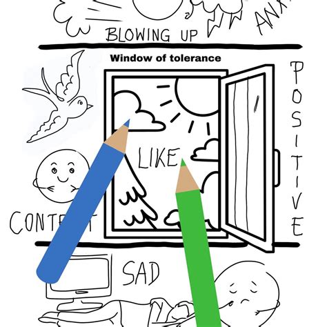 Window Of Tolerance Coloring Distress Tolerance School Counsellor