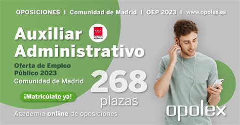 Oposiciones Auxiliar Administrativo Comunidad De Madrid Opolex