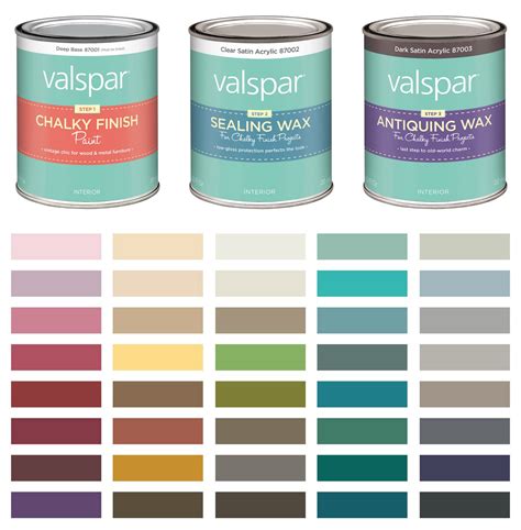 Valspar Chalk Paint Color Chart (2022)