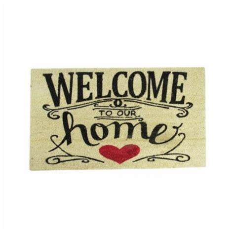 Northlight Welcome To Our Home Decorative Coir Outdoor Rectangular Door