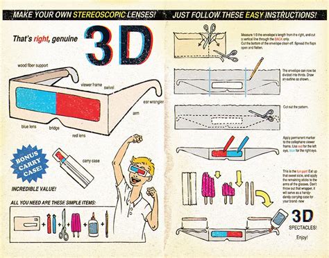 How To Make Homemade 3d Glasses Home And Garden Reference