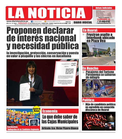 Edicion N° 9 By La Noticia Huaral Issuu