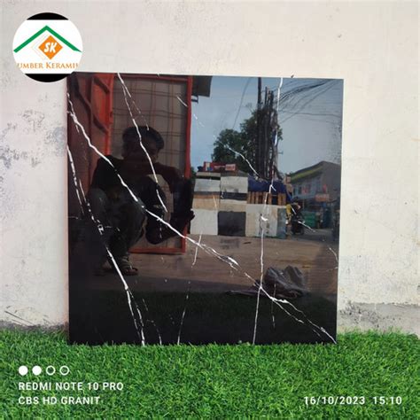 Jual Granite Lantai 60x60 Apolion Black Valentino Gress Glazed