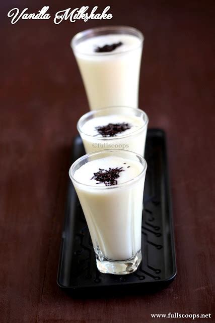 Vanilla Milkshake | Easy Milkshake Recipes ~ Full Scoops - A food blog