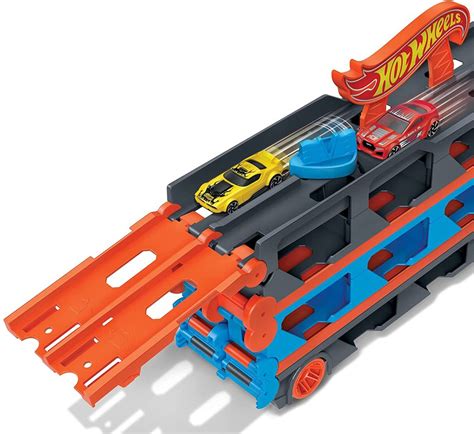 Hot Wheels Cami N De Transporte Convertible En Pista Juguetesland