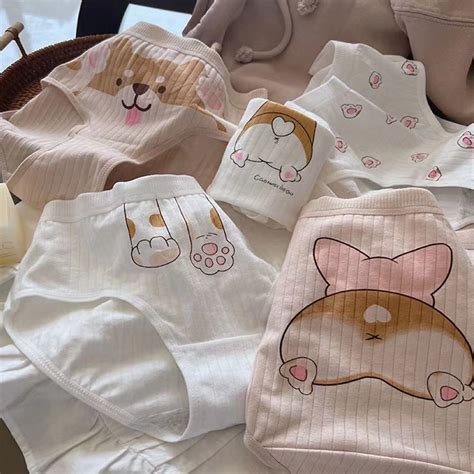 Nova Calcinha Koki Dog Underwear Feminina Fofa De Algodão Puro Grils Lingerie Shopee Brasil