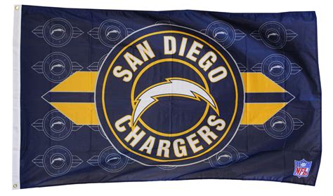 Buy San Diego Chargers 3x5 Nfl Polyester Endzone Flag Flagline