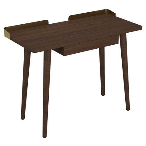 !nspire Rustic Modern Solid Wood Desk in Walnut | The Home Depot Canada