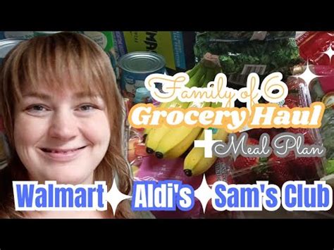 New April S Grocery Haul And Meal Plan Walmart Martin S Sam S Club