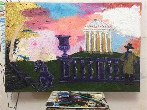 Эта картина появилась необычным образом: мне достался холст с уже ...