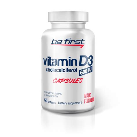 Be first Vitamin D3 60 caps - Ironage Уфа