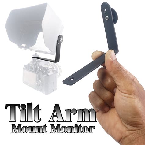 Jual Tilt Tilting Arm Hot Shoe Mount L Shape Bracket Holder Monitor External Untuk DSLR