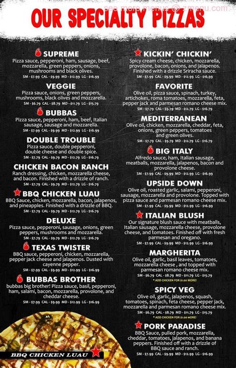 Online Menu Of Brick Oven Pizza Co Restaurant Kemah Texas 77565 Zmenu