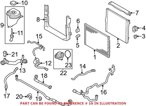 BMW Engine Coolant Overflow Hose Genuine BMW 17127576369