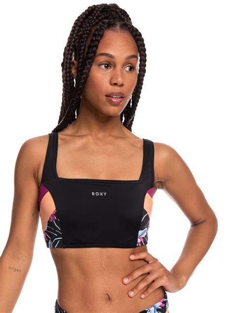 Roxy Active Tankini Sports Bra Bikini Top For Women Roxy