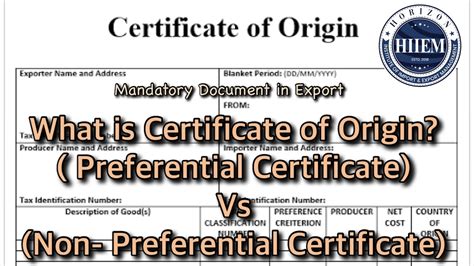 What Is Non Preferential Certificate Of Origin Design Talk