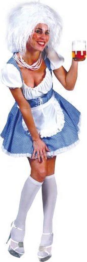 Oktoberfest Blauw Geblokte Oktoberfest Jurk Dirndl Voor Dames