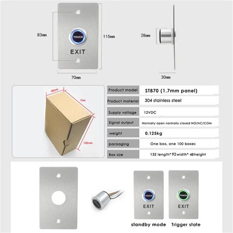 Stainless Steel Door Bell Switch Touch Panel For A Grandado