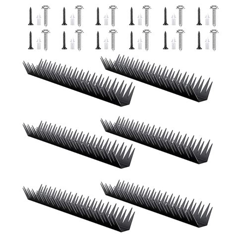 lixuesong 6pcs Metal Wall Spikes for Security Fences AntiClimb Design