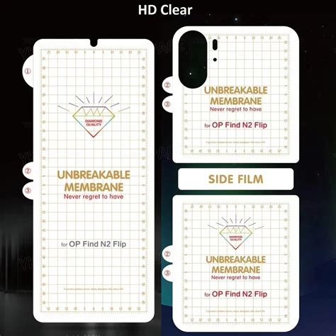 Unbreakable Membrane Hd Front Hydrogel Film For Oppo Find N Flip