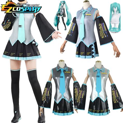 Vocaloid-Miku-Cosplay-Wig-Costume-Japan-Midi-Dress-Beginner-Future-Miku ...