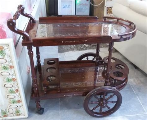wooden tea trolley design