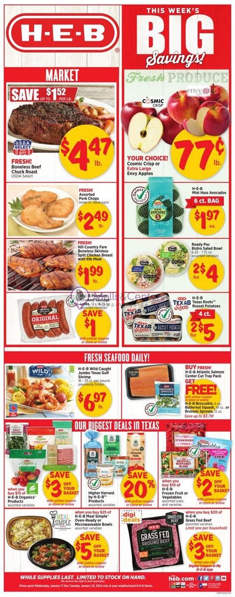 Heb Weekly Ad Valid From To Mallscenters