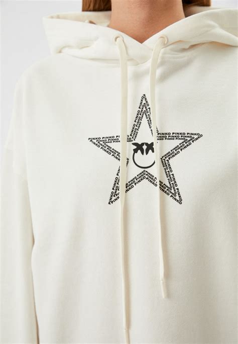 Худи Pinko, цвет: белый, RTLACK892001 — купить в интернет-магазине Lamoda