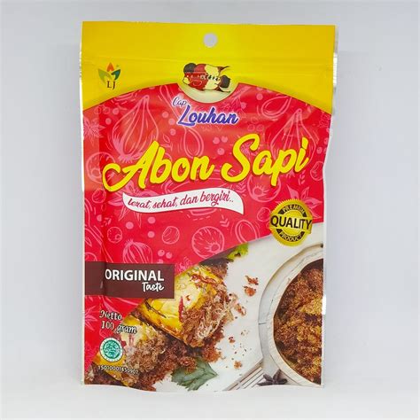 jual abon sapi beef floss abon sapi louhan abon sapi kakak tua abon