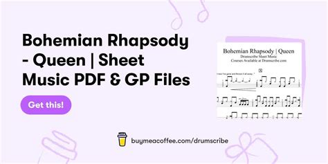 Bohemian Rhapsody Queen Sheet Music Pdf And Gp Files