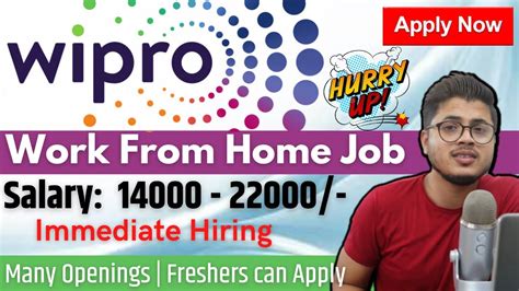 Wipro Work From Home Jobs 2021 Wipro Work From Home Jobs For Freshers