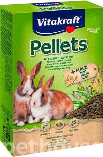 Vitakraft Pellets для кроликов в гранулах с солодом корм для грызунов ...