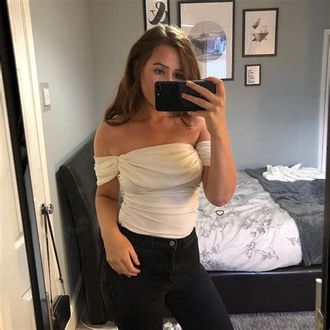 Nelly Offwhite Goddess Off Shoulder Bodysuit In Nude Depop