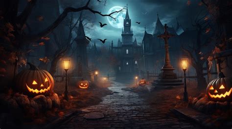 Premium AI Image | halloween wallpaper for the halloween night