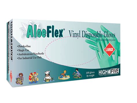 Microflex High Five Aloe Flex V51 Guantes Desechables V513 Tamaño