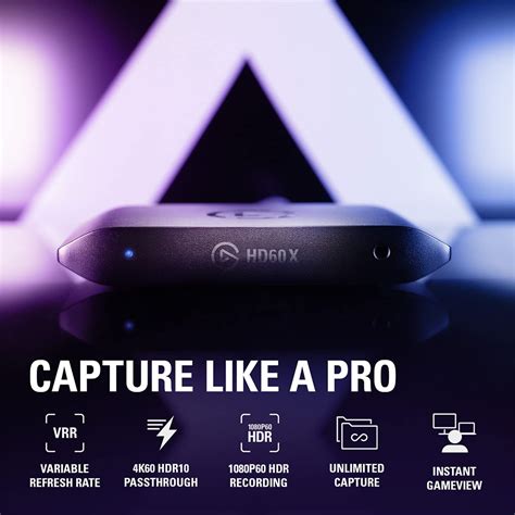 Elgato HD60 X External Capture Card, Stream & Record in 1080p60 HDR10 ...